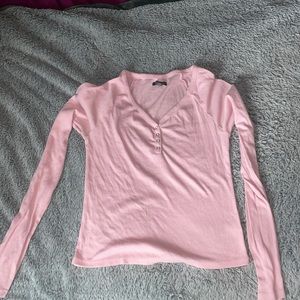 💗long sleeve shirt; cotton material;tight fitting